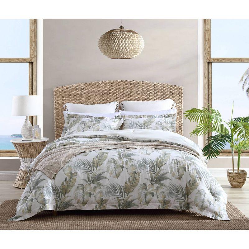 Tommy Bahama Home Tommy Bahama Waimea Bay Green Cotton Reversible Comforter Set