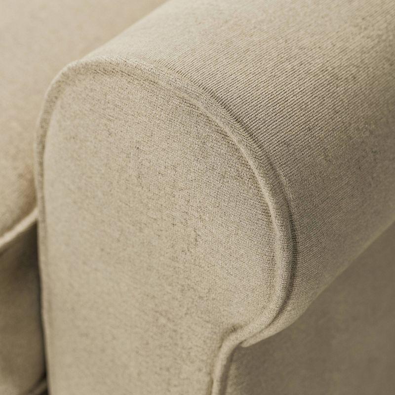 Serta Copenhagen 73" Rolled Arm Sofa, Easy Care Fabric, Soft Pillow Back, Pocket Coil Seat Cushions
