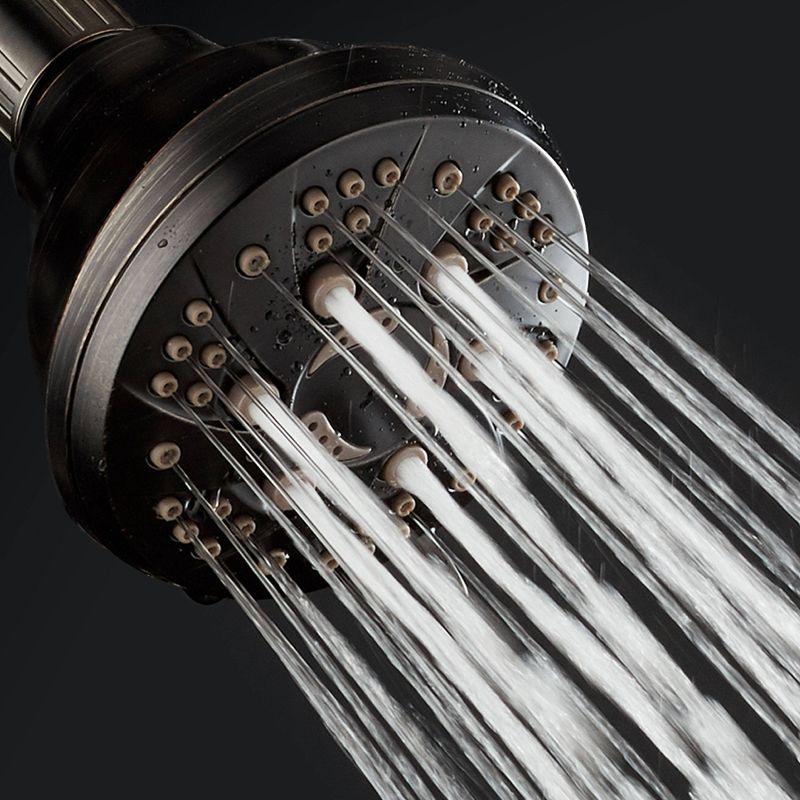 Six Setting High Pressure Luxury Spiral Shower Head with On/Off and Pause Mode - AquaDance