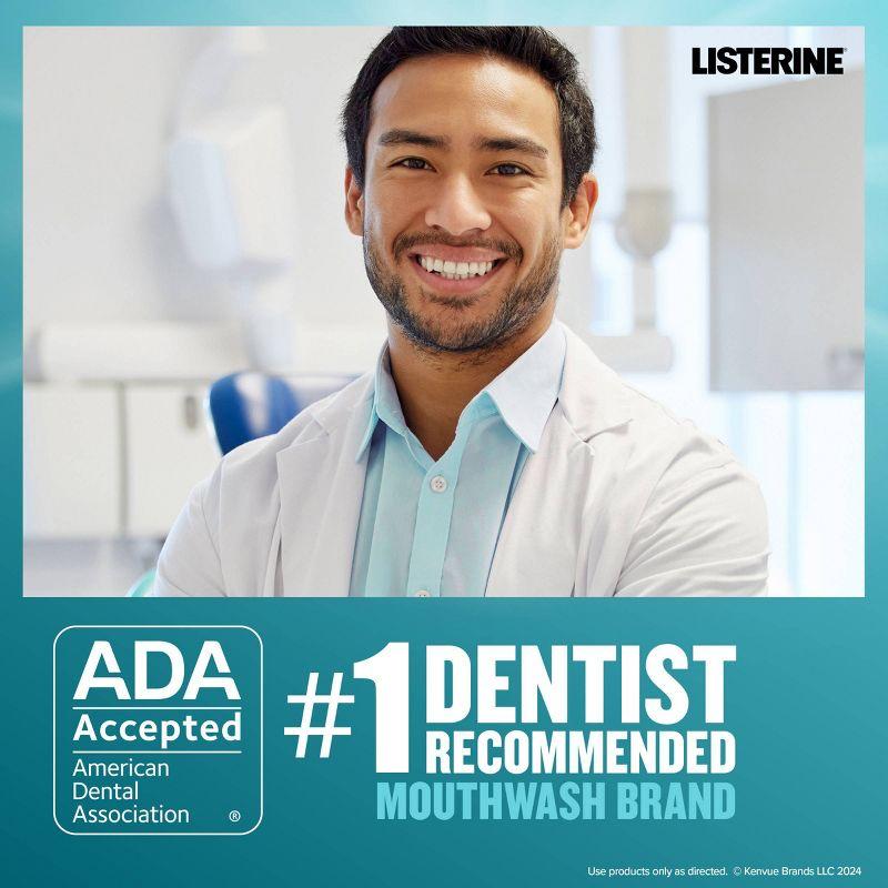 Listerine Zero Alcohol Antiseptic Mouthwash for Bad Breath and Plaque - Cool Mint - 33.8 fl oz