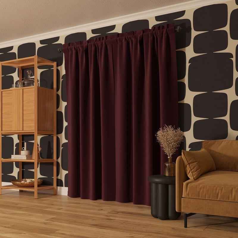Sun Zero Oslo Theater Grade Extreme 100% Blackout Rod Pocket Curtain Panel