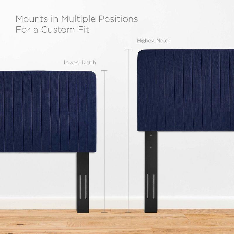 Milenna Channel Tufted Performance Velvet Headboard