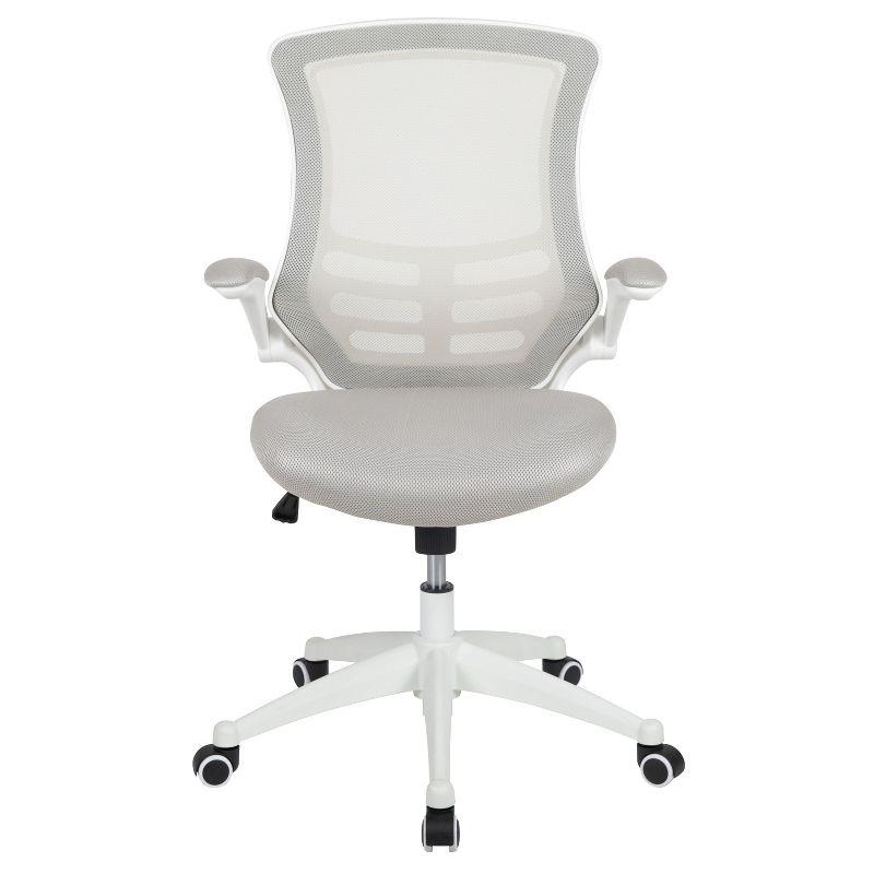 Jayetta Mid-Back Mesh Swivel Ergonomic Office Chair with Flip-Up Arms by Flash Furniture