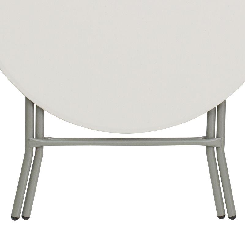 Parker 2.63-Foot Round Plastic Folding Banquet and Event Table