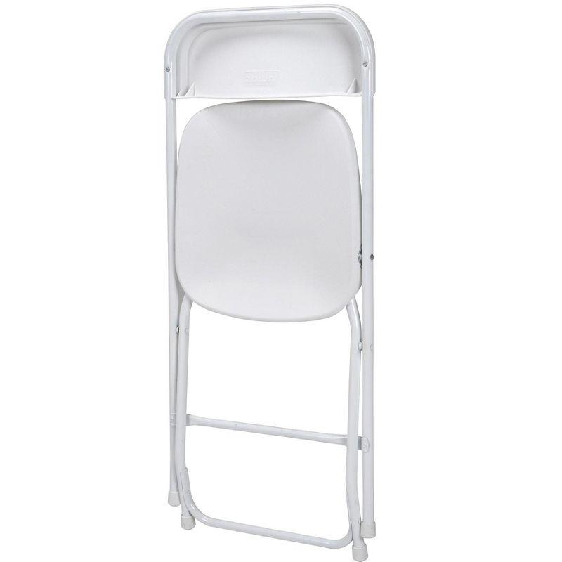 ZOWN Premium Commercial Plastic Stacking, Indoor/Outdoor Folding Chair