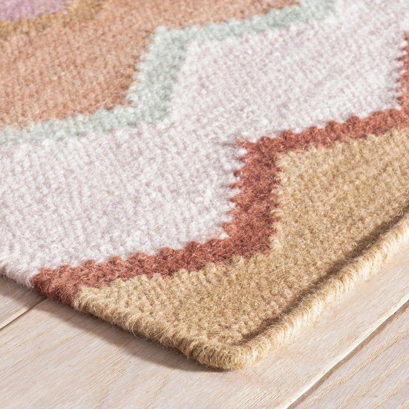 Dash and Albert Rugs Kit Kemp x Annie Selke Safety Net Earth Handwoven Wool Rug