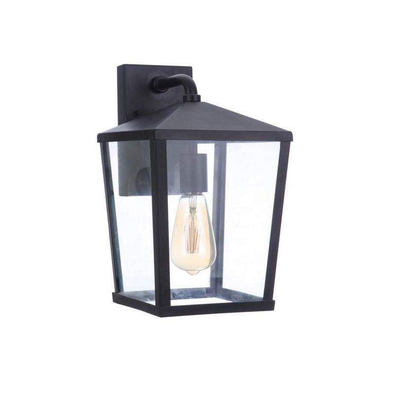 Olsen Midnight Finish Dimmable Outdoor Wall Lantern