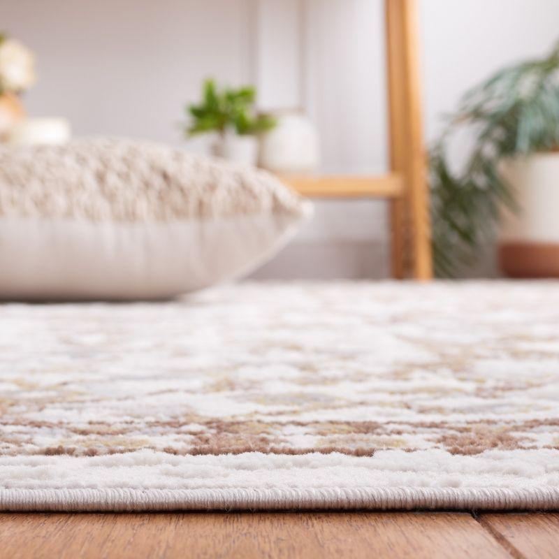 Palma PAM336 Power Loomed Indoor Area Rug - 5'3"x5'3" - Beige/Brown - Safavieh