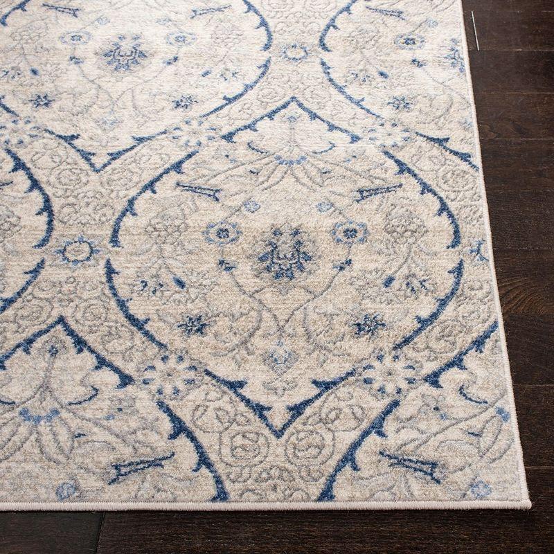 Brentwood BNT860 Power Loomed Area Rug - Light Grey/Blue - 4'x6' - Safavieh.