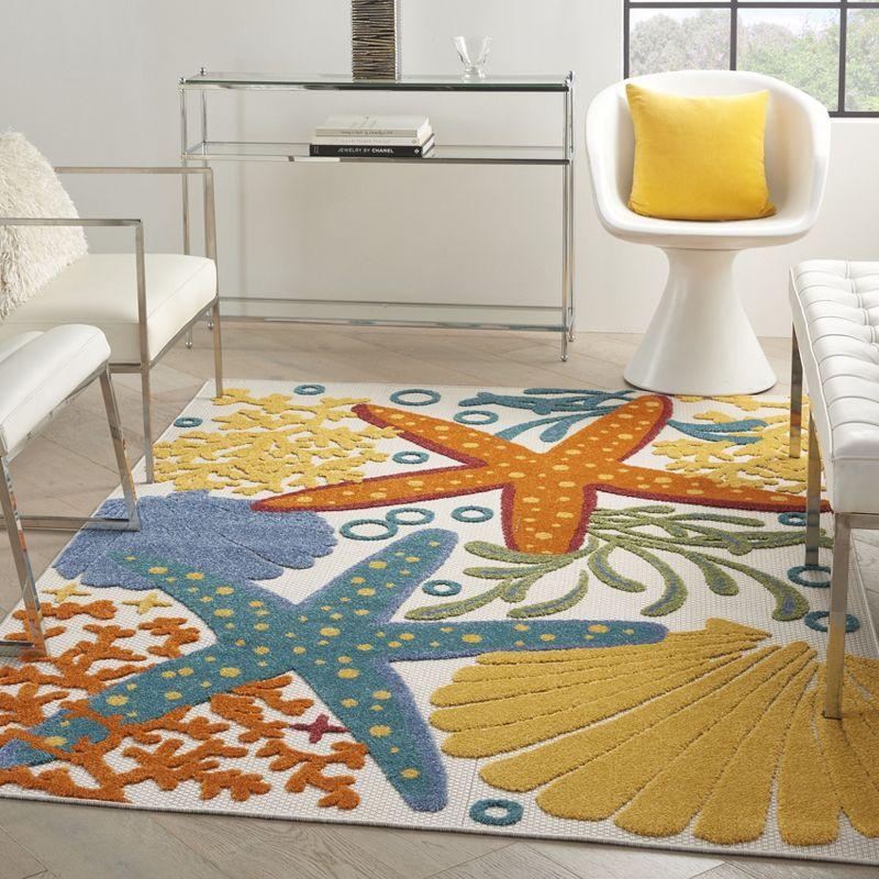 Nourison Aloha Ocean Starfish Indoor/outdoor Area Rug