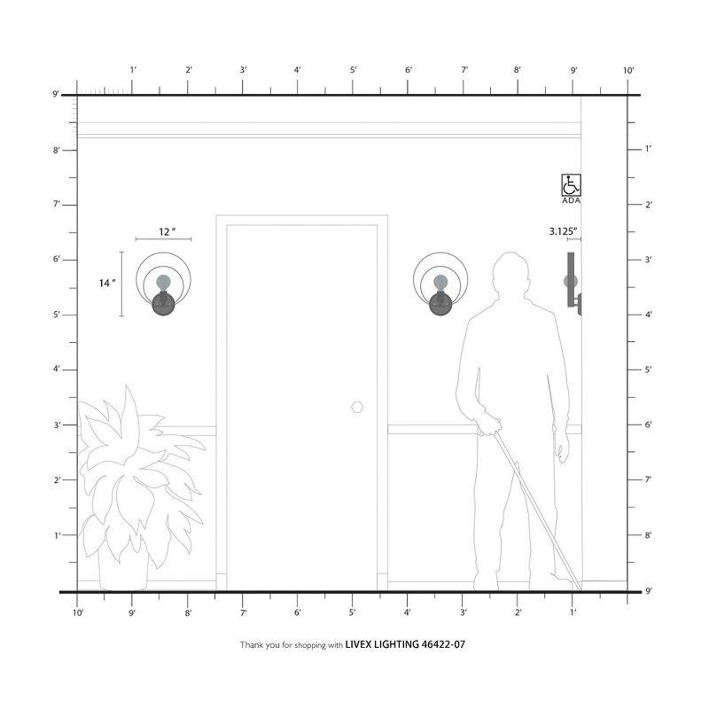 Livex Lighting Modesto 1 - Light Wall Light in  Bronze