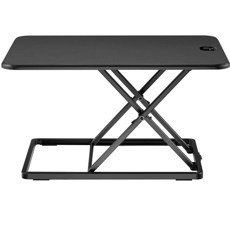 Ultra-Slim Black Adjustable Sit-Stand Desk Converter