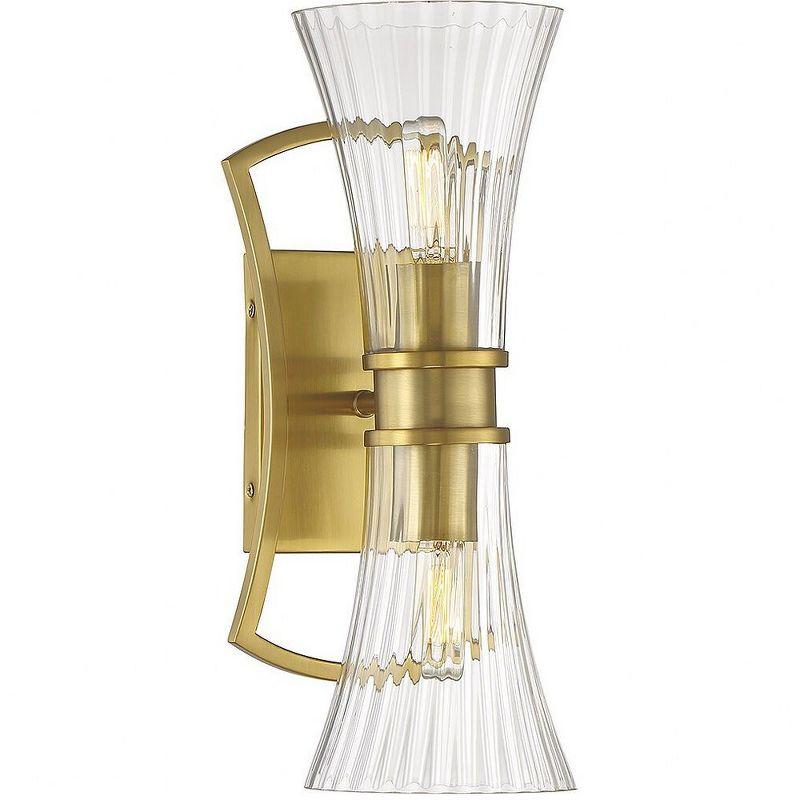 Bennington 2-Light Wall Sconce in Warm Brass