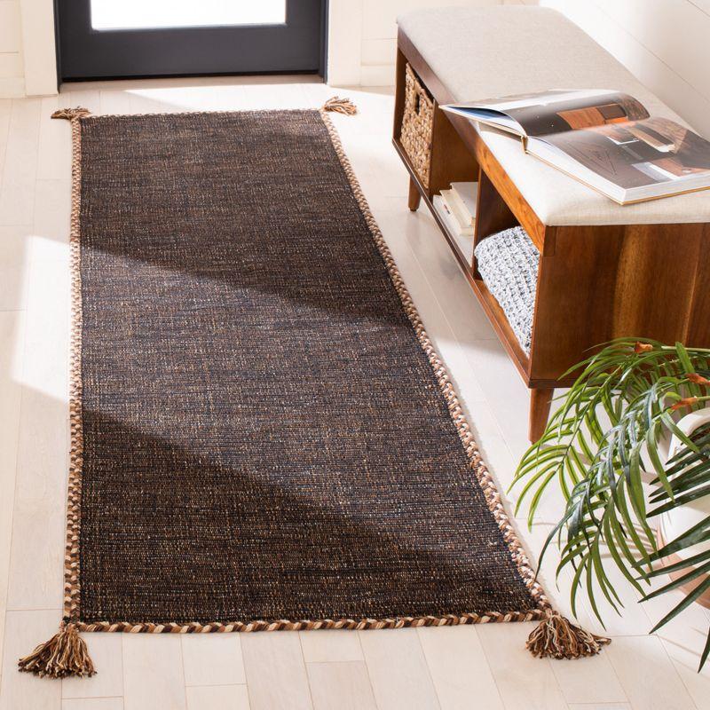 Montauk MTK150 Hand Woven Indoor Runner Rug - Brown/Black - 2'3"x8' - Safavieh