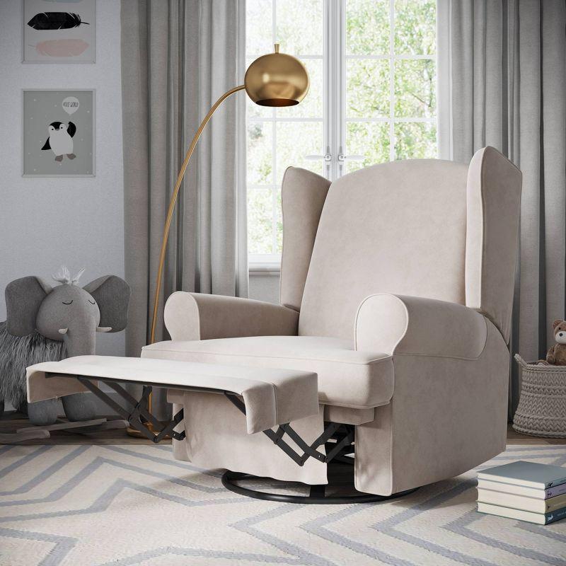 Serenity Swivel Reclining Glider Rocking Chair with USB