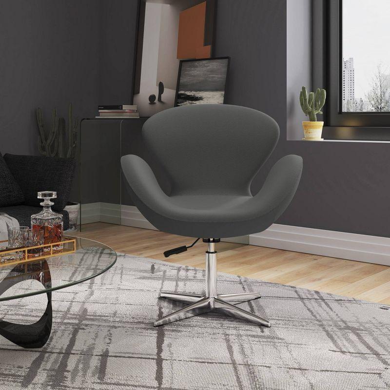 Skakke Upholstered Swivel Accent Chair