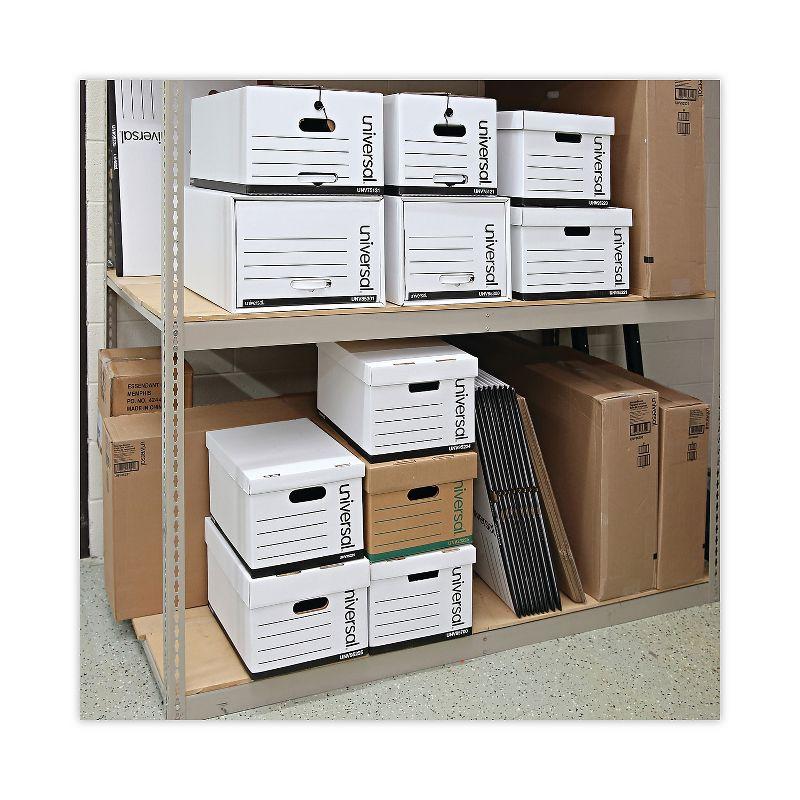 Universal Heavy-Duty Fast Assembly Lift-Off Lid Storage Box Letter/Legal White 12/CT 95224