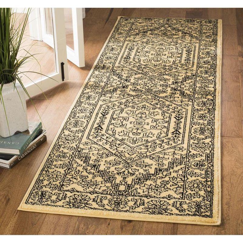 Adirondack ADR108 Power Loomed Runner Rug - Gold/Black - 2'6"x10' - Safavieh.