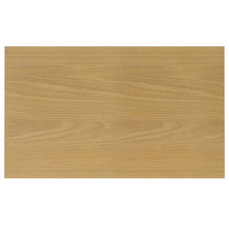 WyndenHall Fairway Rectangle Dining Table Oak: Solid Wood, Seats 6, 60"x36", Brown Finish