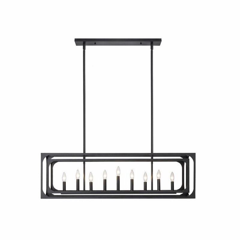 Z-Lite Easton 9 - Light Island Pendant Light in  Matte Black