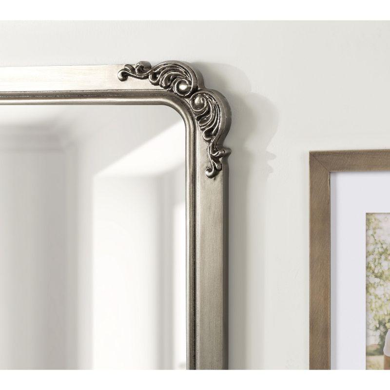 Kate and Laurel Ivette MDF Rectangle Mirror, 25x35, Silver