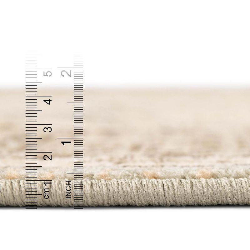 Unique Loom Palace Collection Area Rug - Amber (9'  x 12' Rectangle Light Green/Cream)