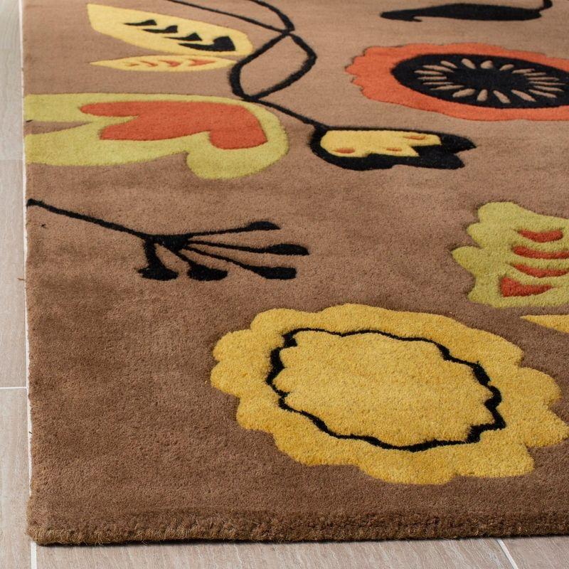 Soho SOH772 Hand Tufted Indoor Area Rug - Brown/Multi - 5'x8' - Safavieh.