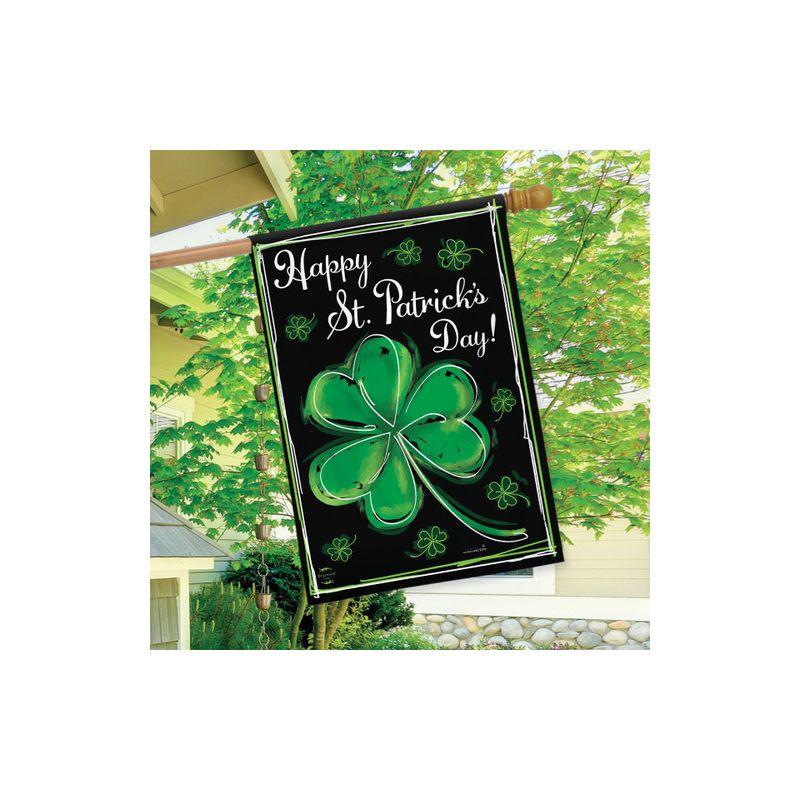 Briarwood Lane Shamrock St. Patrick's Day House Flag Clovers 28"