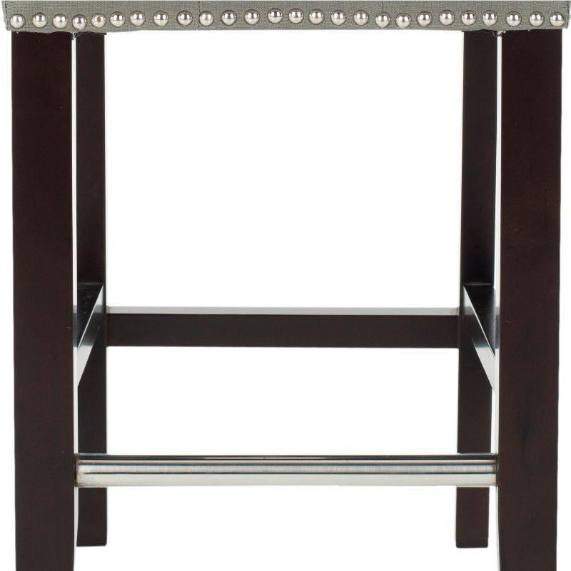 Thompson 23.9" Counter Stool with Silver Nail Heads - Seamist - Safavieh