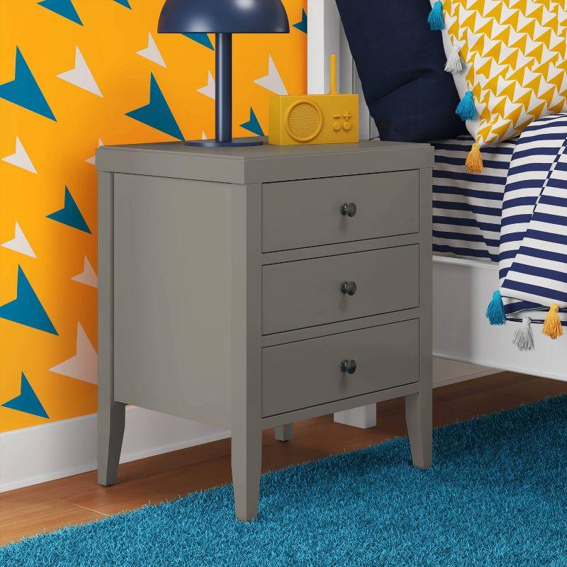 ClickDecor Finley Solid Wood Fully Assembled 3 Drawer Nightstand