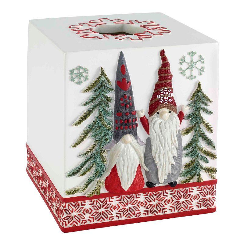 Festive Christmas Gnomes Resin Tissue Box Cover