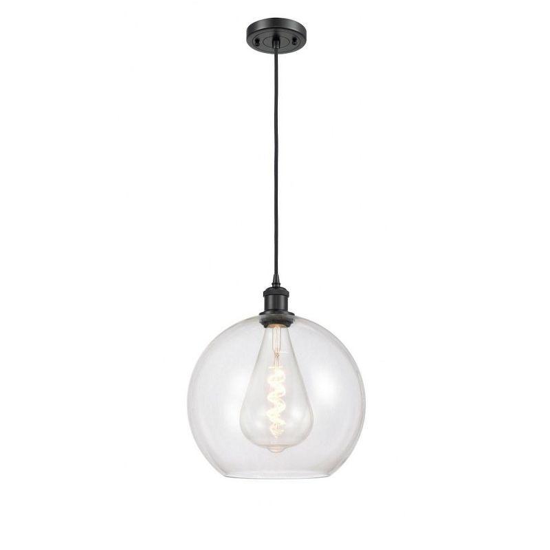 Innovations Lighting Athens 1 - Light Pendant in  Matte Black