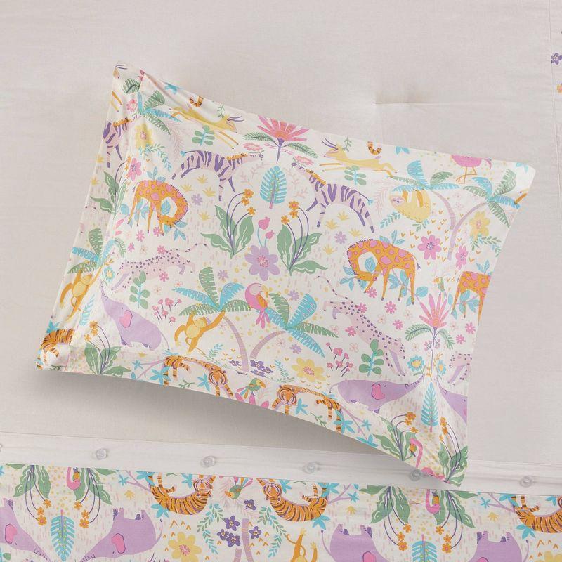 Lulu Reversible Cotton Printed Floral Duvet Cover Set