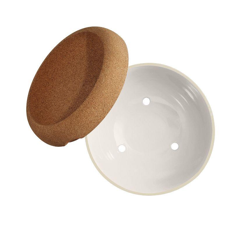 Emile Henry Deep Food Storage Bowl, 10.6-Inch, Creme