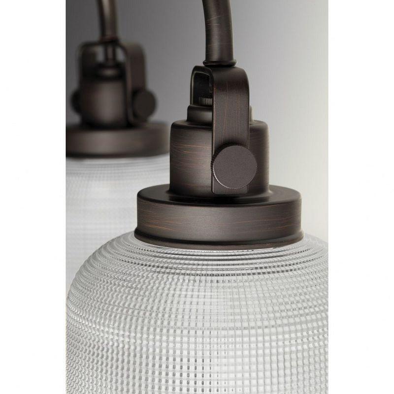 Rosser 4 Light Transparent Dimmable Vanity Light