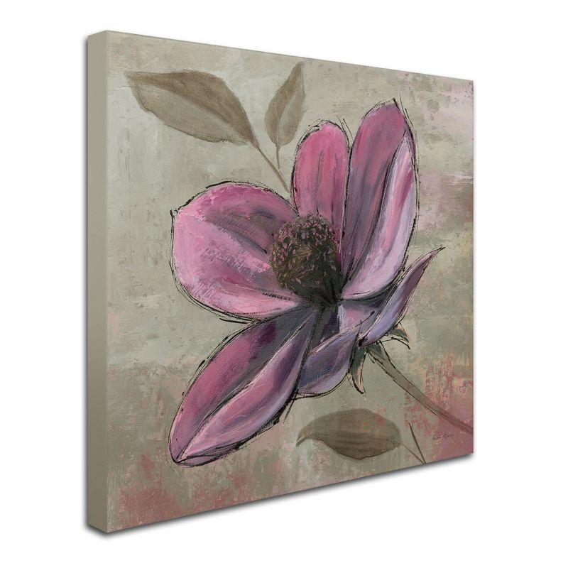 Trademark Fine Art " Plum Floral III " by Emily Adams Painting Print