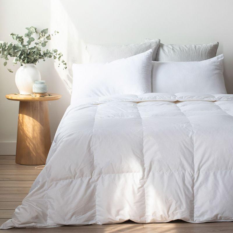 Lightweight 700 Fill Power Luxury White Duck Down Duvet Comforter Insert