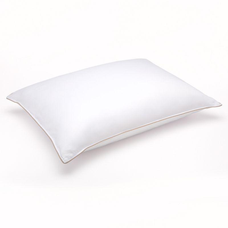 Soft White Goose Down Hypoallergenic Pillow for Stomach Sleepers