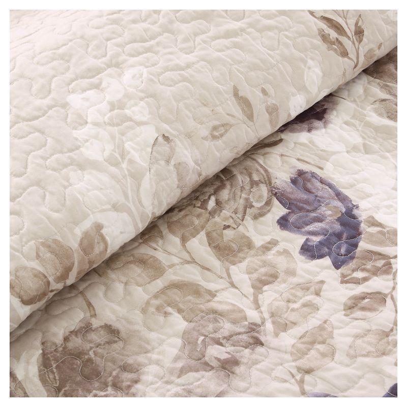 Floral 6 Piece Quilt Set with Throw Pillows