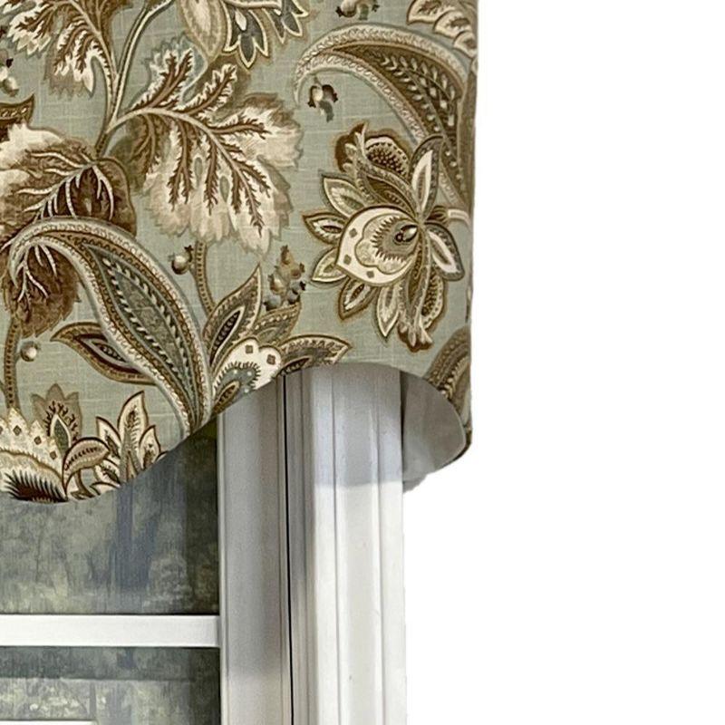 Valdosta Regal Style All Season 3" Rod Pocket Valance 50" x 17" Mist by RLF Home