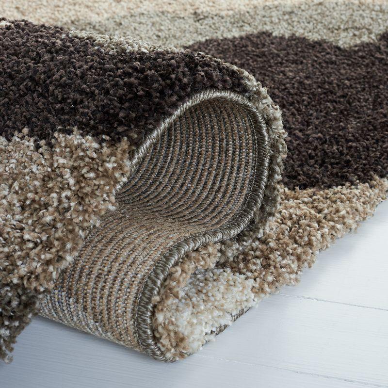 Florida Shag SG453 Power Loomed Area Rug - Beige/Multi - 8'6"x12' - Safavieh.