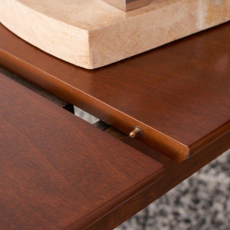 Varda Manual Extension Dining Table - DTB1402A - Walnut - Safavieh