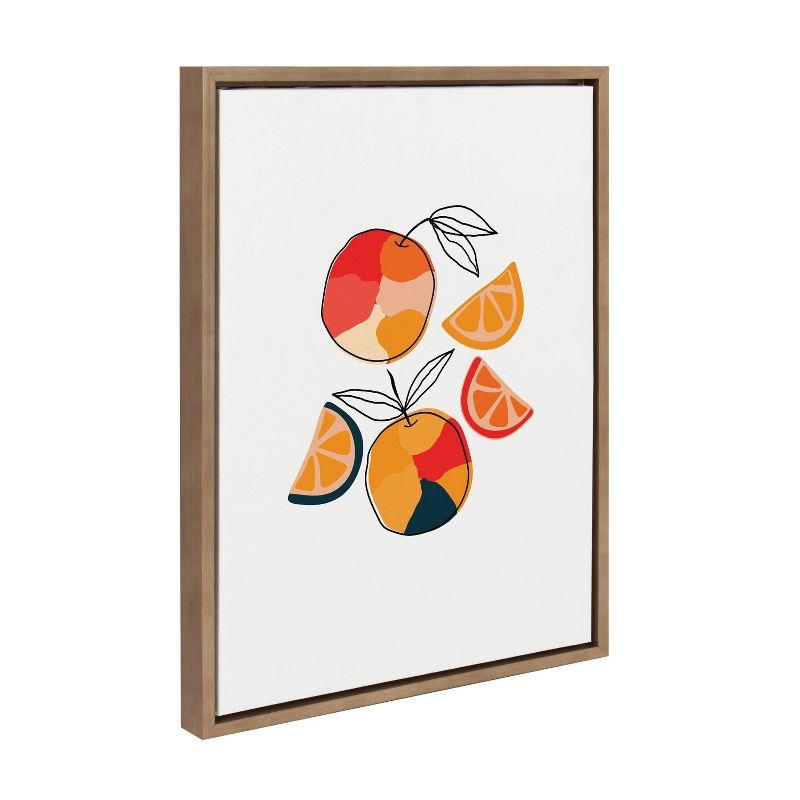 18" x 24" Sylvie Juicy Citrus Framed Canvas by Oris Eddu - Kate & Laurel All Things Decor