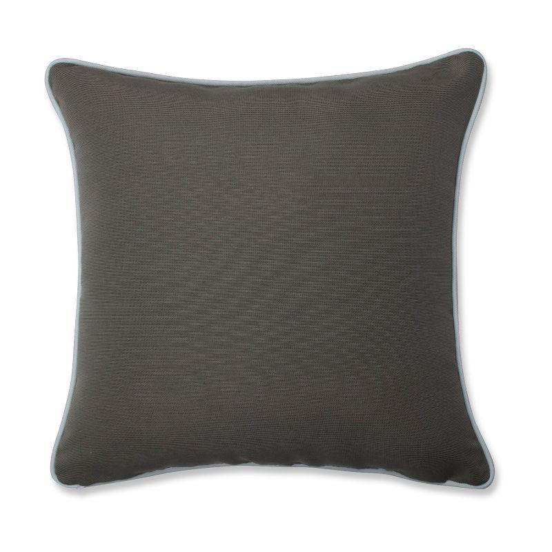 Stunning Starfish Throw Pillow Gray - Pillow Perfect: Embroidered, UV Protected, Indoor & Outdoor Use