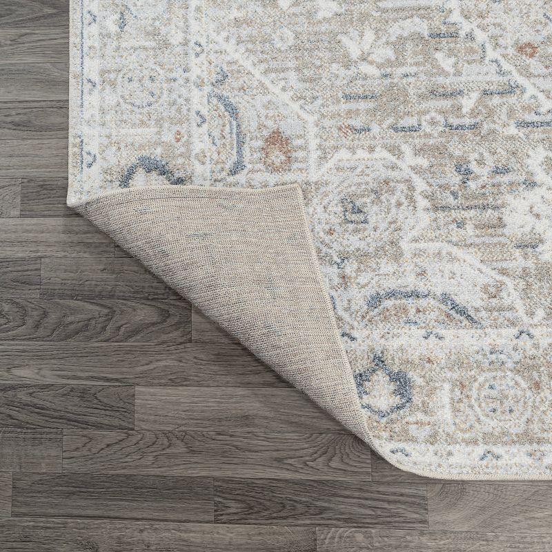 JONATHAN Y Shaii Global Medallion Low-Pile Machine-Washable Indoor Area Rug