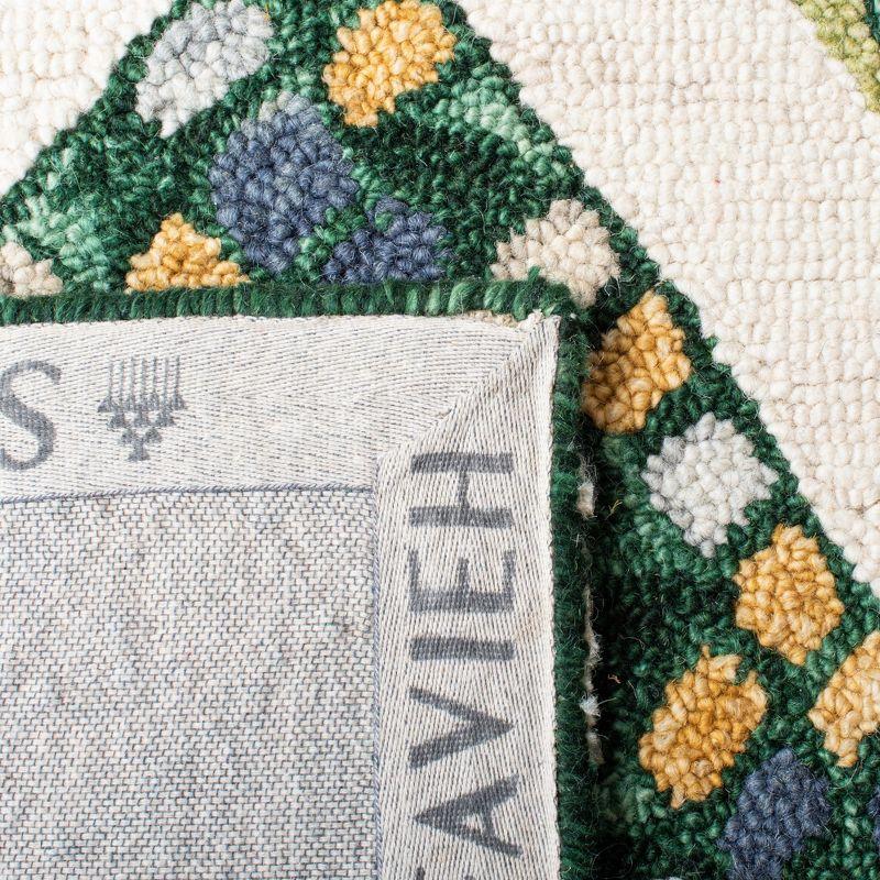 Aspen APN702 Hand Tufted Area Rug - Green/Ivory - 7'x7' - Safavieh.