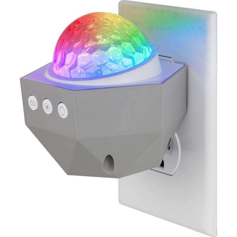 Galaxy Wave Projector Wall Plug Light - Enbrighten: Aurora & Nebula Effects, Integrated LED, Modern Decor