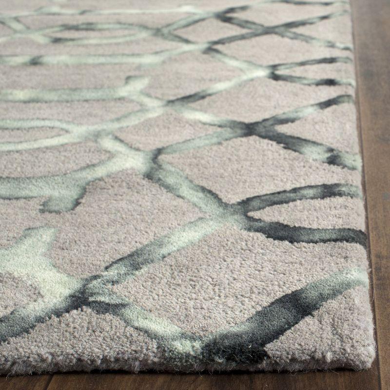 Gray and Charcoal Hand-Tufted Wool Runner Rug