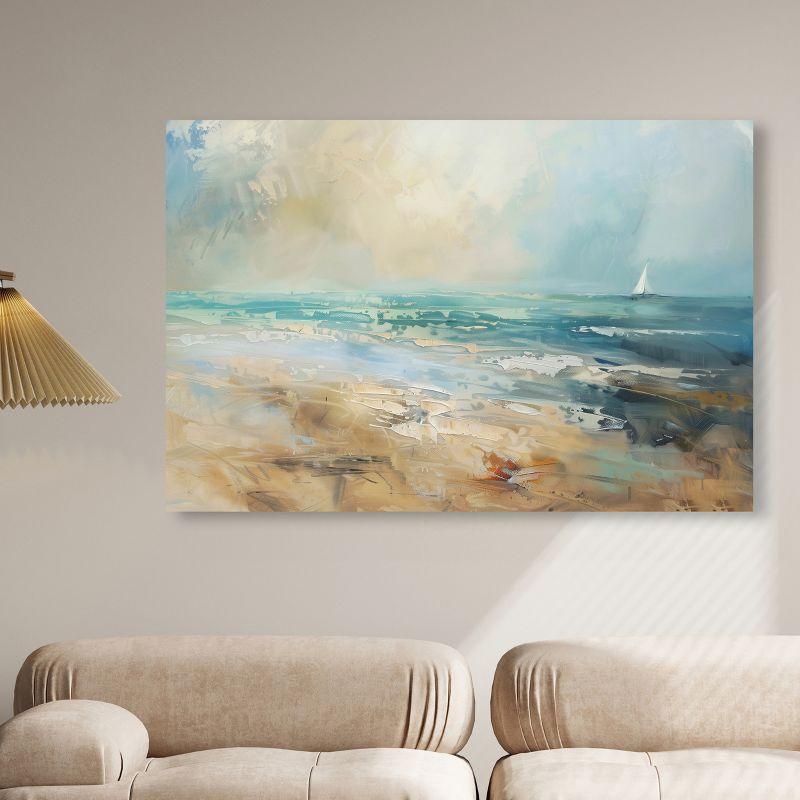 Art Remedy Beyond The Shore Beach Coastal Inspired Wall Art by Art Remedy