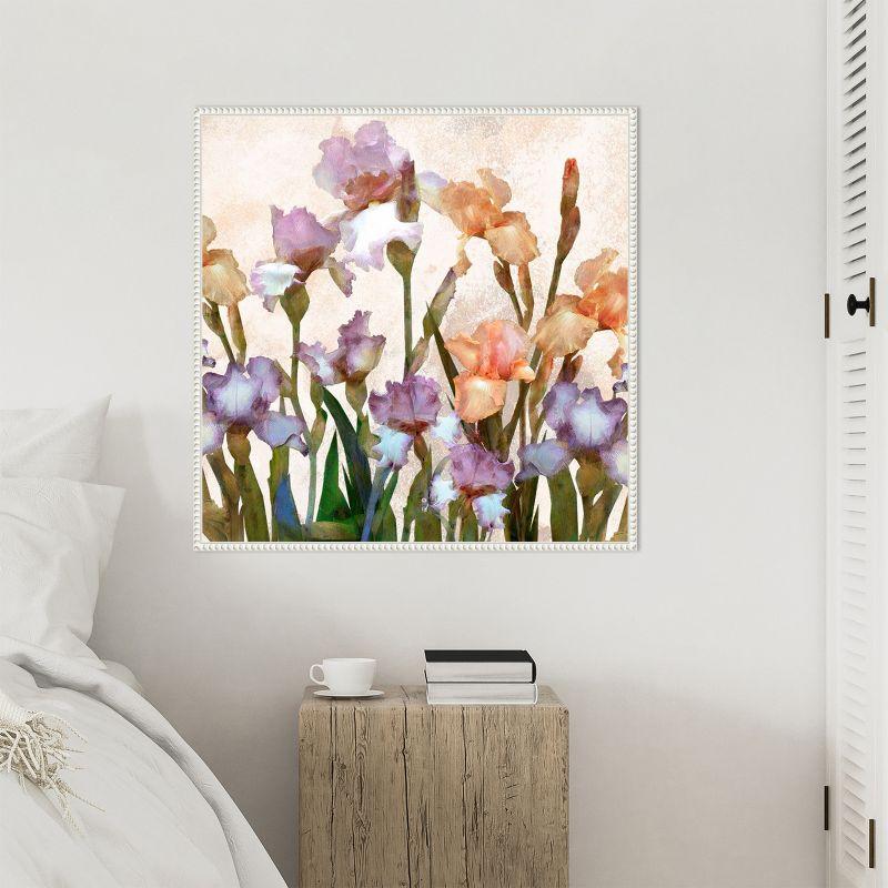 Amanti Art Irises Panel II by Alonzo Saunders Framed Canvas Wall Art